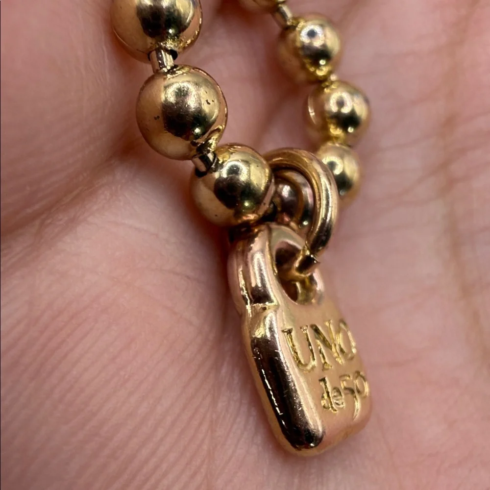 (Firm price )Authentic Second hand 🤚 UNO de 50 Metallic Beaded Bracelet